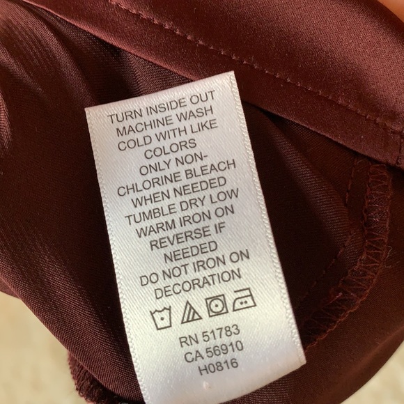 Sexy Maurices maroon lace trim tank, XXL - Picture 7 of 7